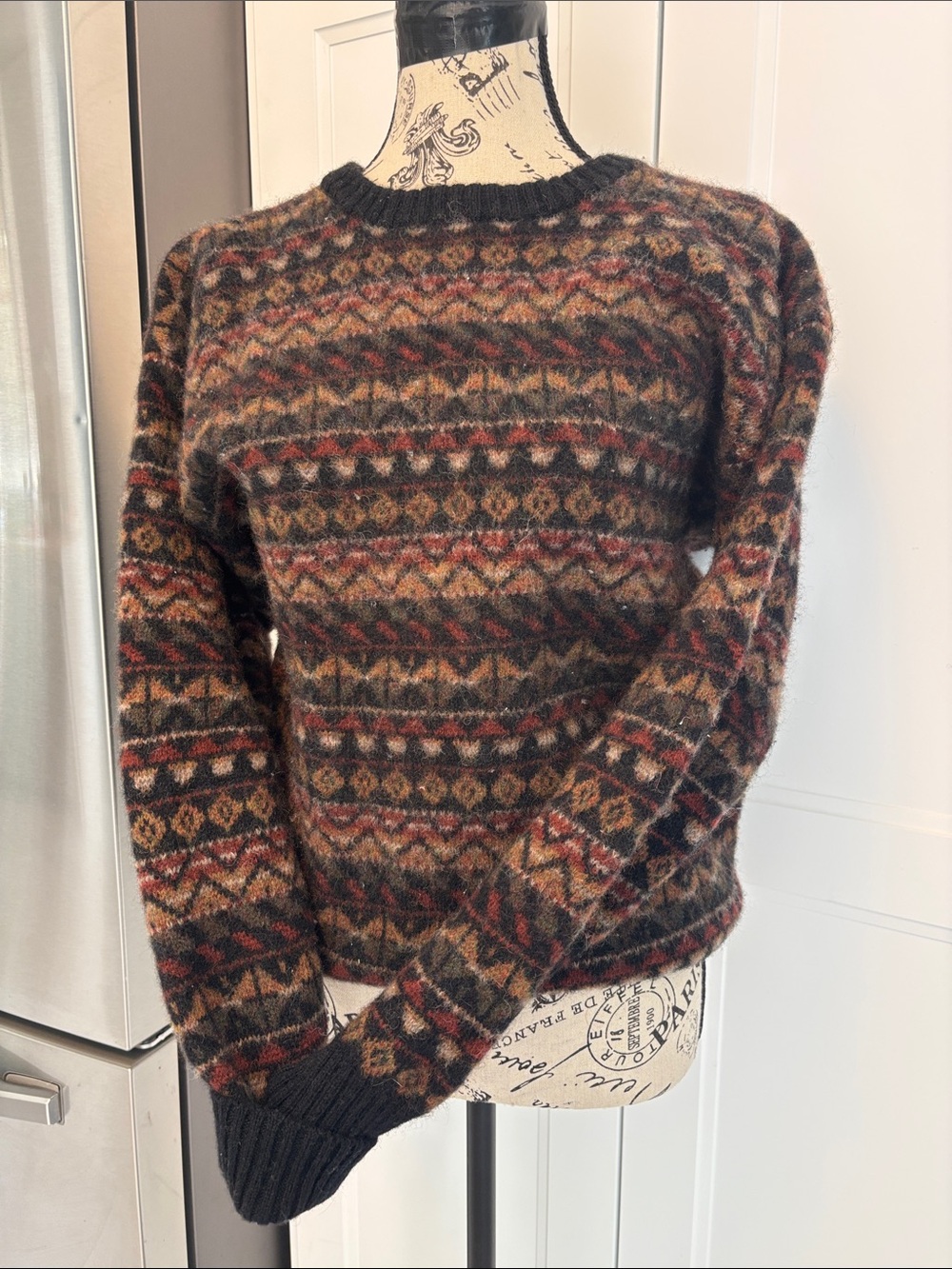 Cozy Fair Isle Cricketeer Crewneck Sweater in Multi-Color